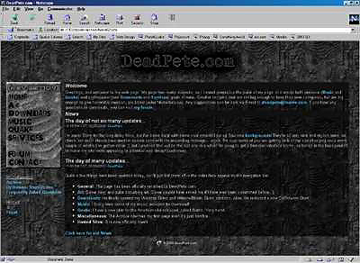 DeadPete.com Entrance page [01]